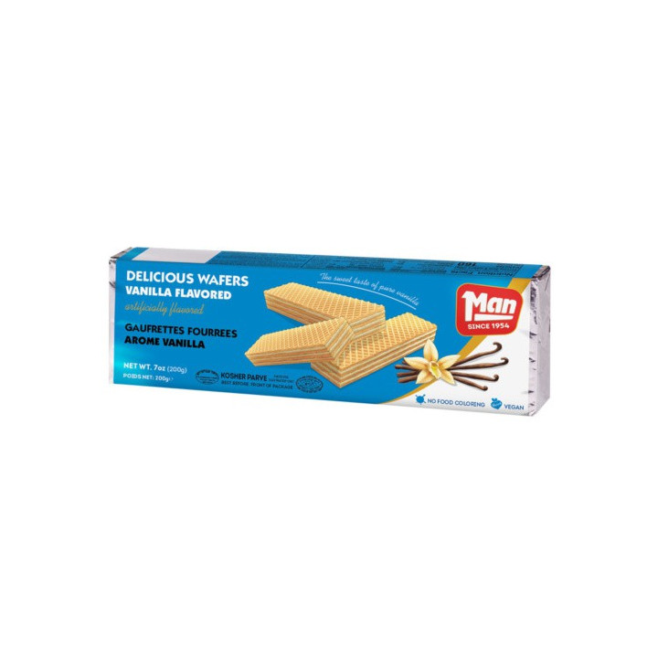 Waffers filled Vanilla 200gr MAN