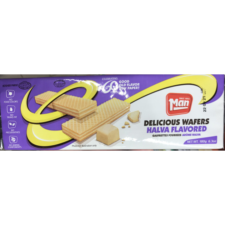 Waffers Halva filled Man 180gr