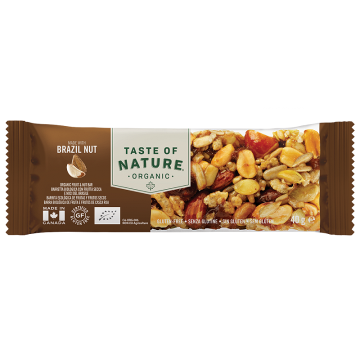 Brasil Peanut Snack Bar 40gr TASTE OF NATURE GF