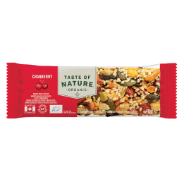 Cranberry Snack Bar 40gr TASTE OF NATURE GF