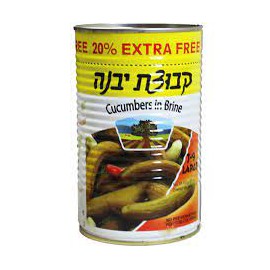 CUCUMBERS IN BRINE LARGE 7/9 +20% FREE KVUZAT YAVNE