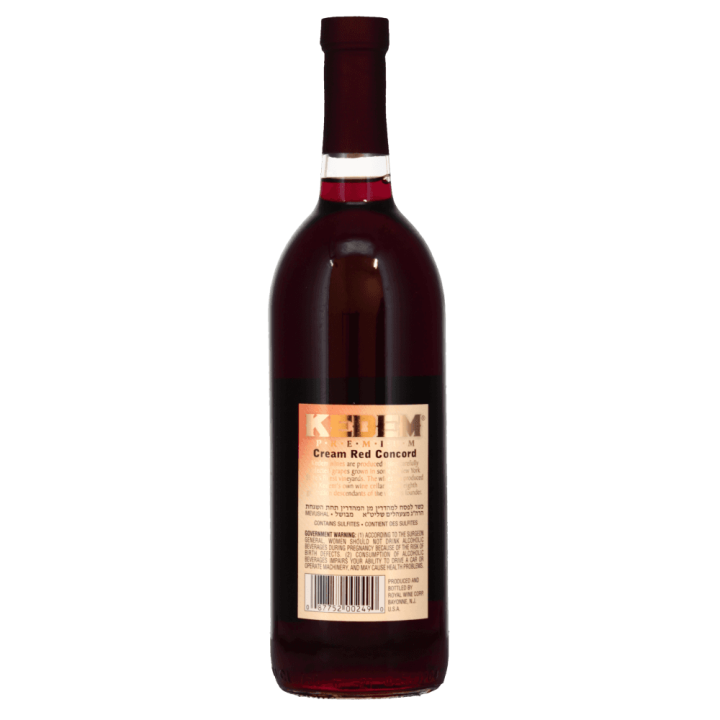 Wine CREAM RED CONCORD 9%  750ml KEDEM