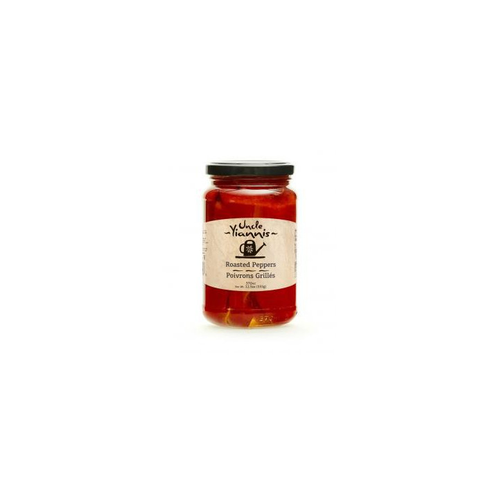 Red peppers grilled jar 370ml UNCLE YIANNIS