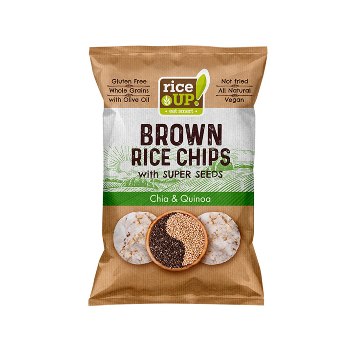 Rice brown chips CHIA & QUINOA 60gr RICE UP