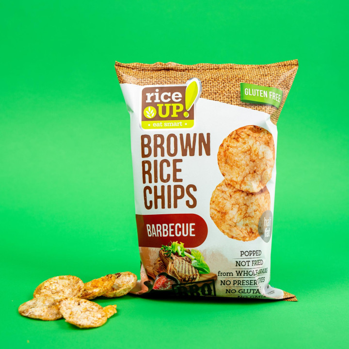 Rice brown chips BBQ 60gr RICE UP