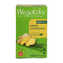 Tea Green tea w/ ginger & lemongrass (20*50gr) WISSOTZKY