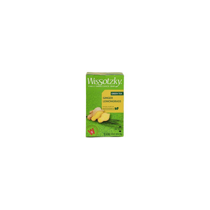 Tea Green tea w/ ginger & lemongrass (20*50gr) WISSOTZKY
