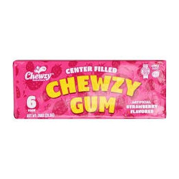 Chewing gum straw 21.5gr CHEWZY GUM