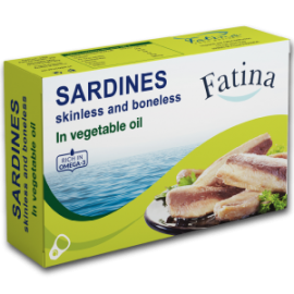 Sardines in vegetable Oil 125gr Fatina