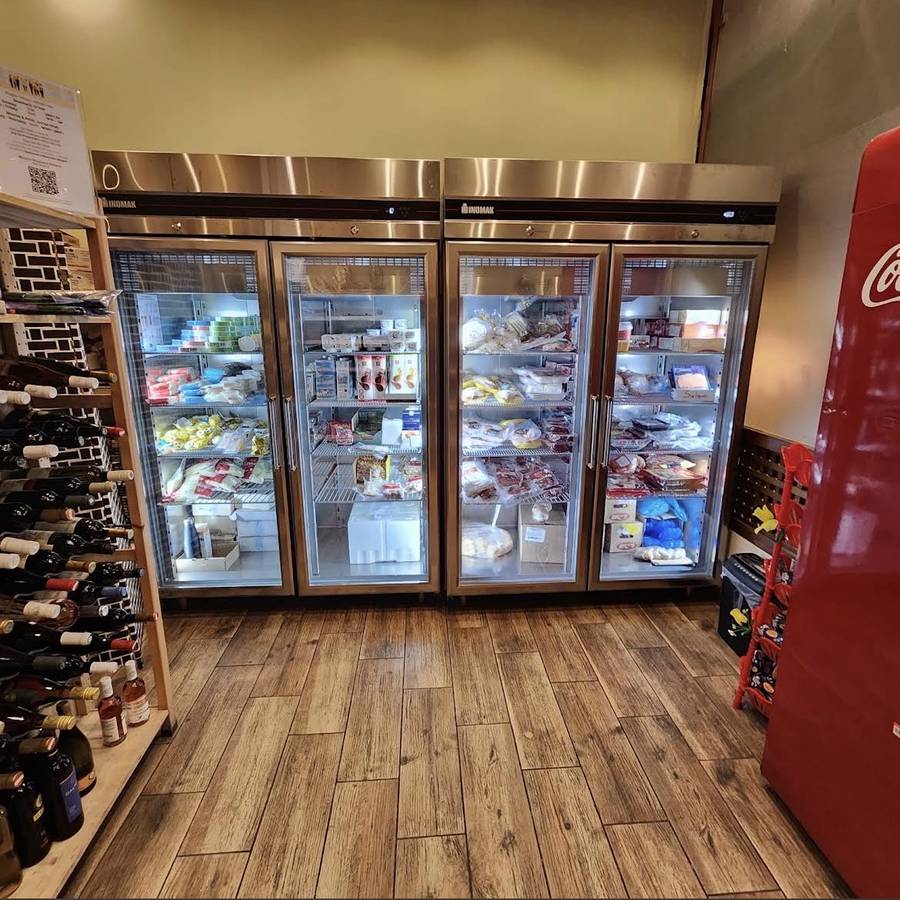 The fridges of our kosher shop in Athens